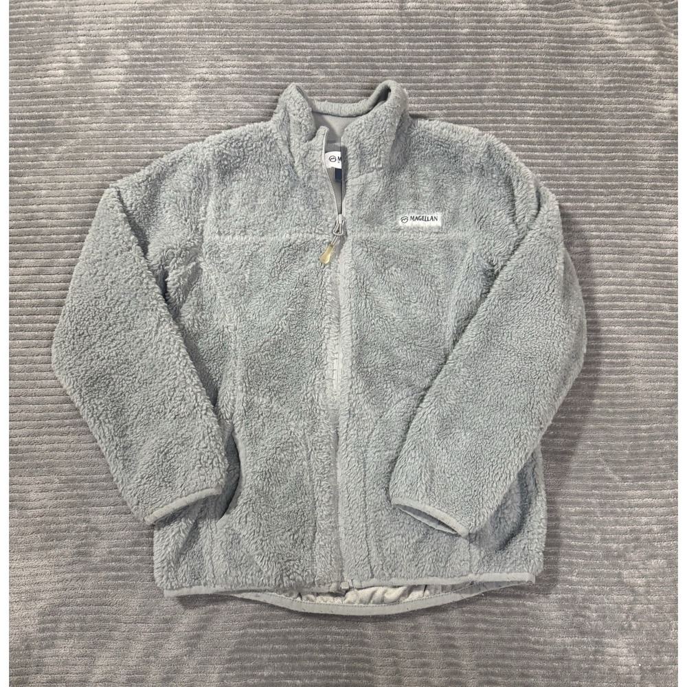 Magellan Girls Size 7 Gray Sherpa Full Zip Jacket